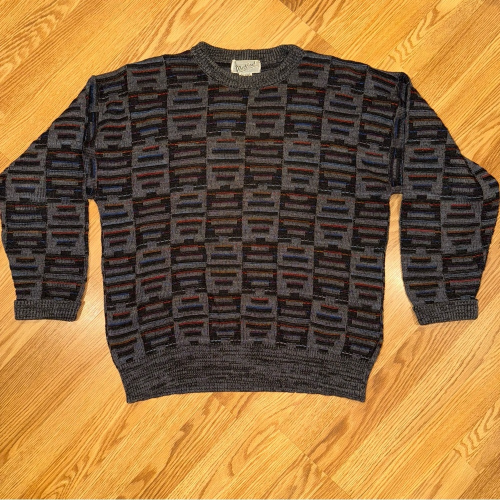 Vintage gray Method Acrylic Wool Blend Pullover Sweater size M